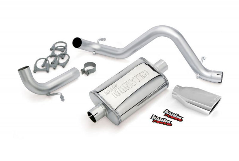 Banks Power Monster Exhaust - 4 Door - Black Tip