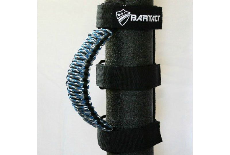 Bartact Universal Paracord Grab Handles Black/Blue Camo (Pair)