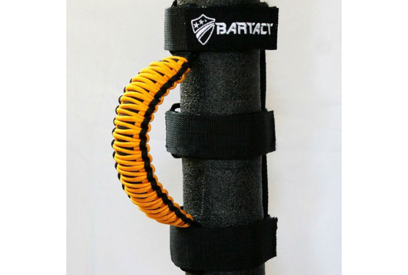 Bartact Universal Paracord Grab Handles Black/Dozer Yellow Pair