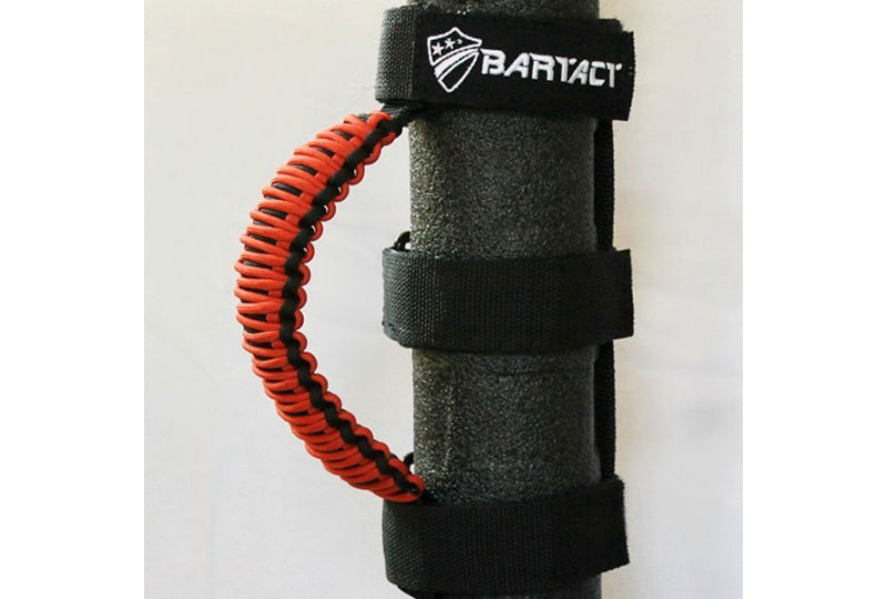 Bartact Universal Paracord Grab Handles Black/Mango-Dark Orange (Pair)