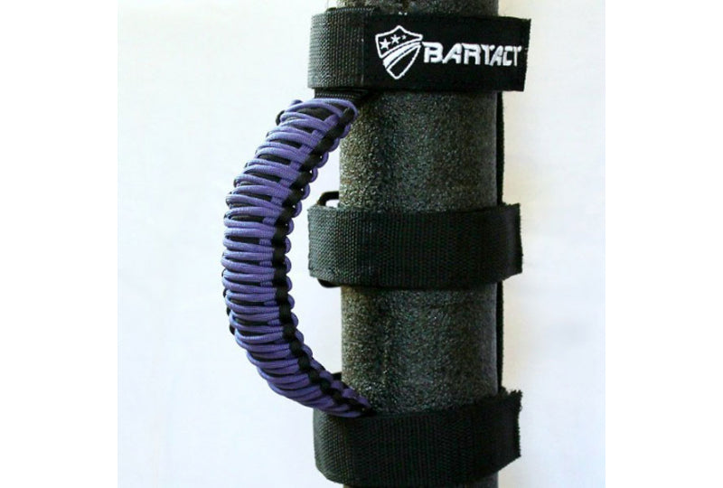 Bartact Universal Paracord Grab Handles Black/Purple (Pair)