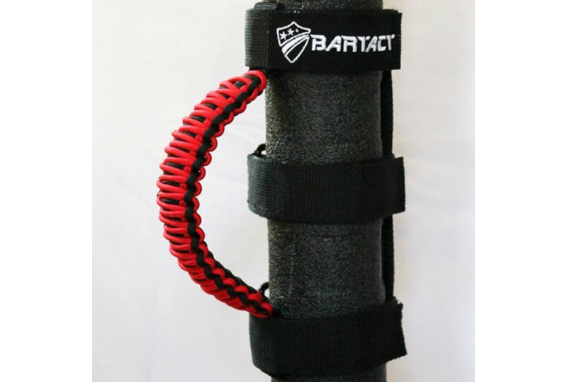 Bartact Universal Paracord Grab Handles Black/Red (Pair)