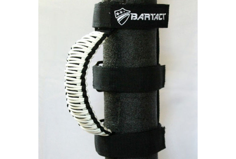 Bartact Universal Paracord Grab Handles Black/White (Pair)