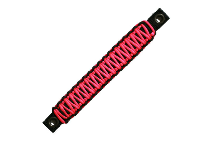 Bartact Paracord Rear Grab Handles Black/Hot Pink (Pair)