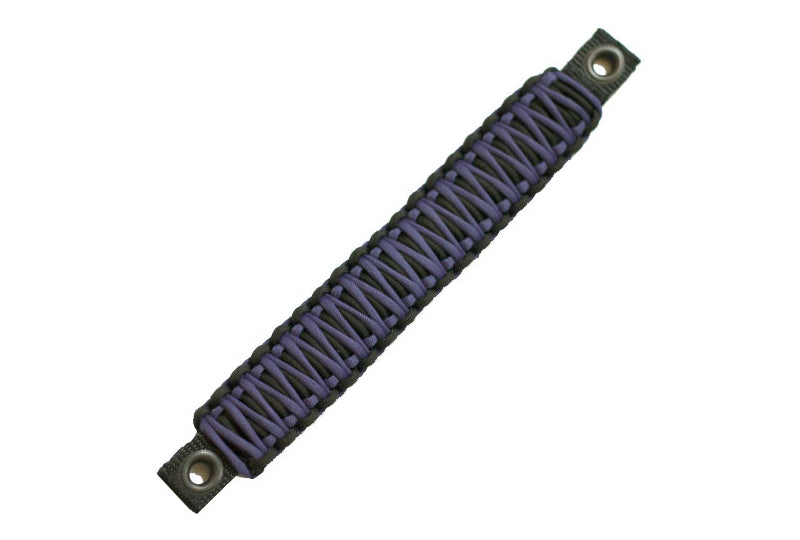 Bartact Paracord Rear Grab Handles Black/Purple (Pair)