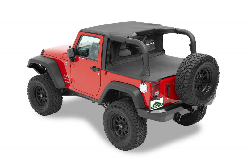 Jeep JK Soft Top Sun Cap 07-18 Wrangler JK 2 Door Vinyl Khaki Diamond Pavement Ends By Bestop