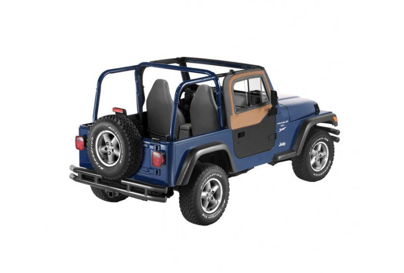 Jeep TJ Upper Door Sliders Factory Soft/All Bestop Soft Tops 97-06 Wrangler TJ/TJL Spice Pair Bestop