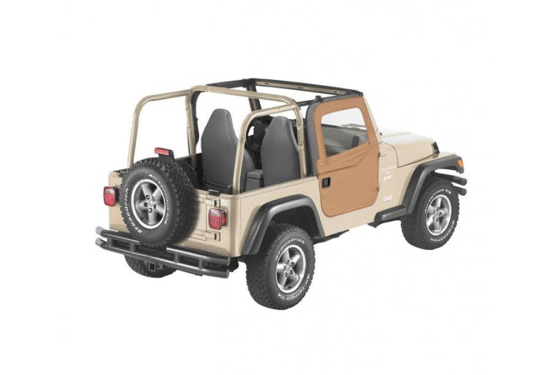 Bestop 51789-37 Jeep TJ Fabric Doors 2-Pc Factory Soft Top/Any 97-06 Jeep Wrangler TJ/TJ Unlimited Spice Pair