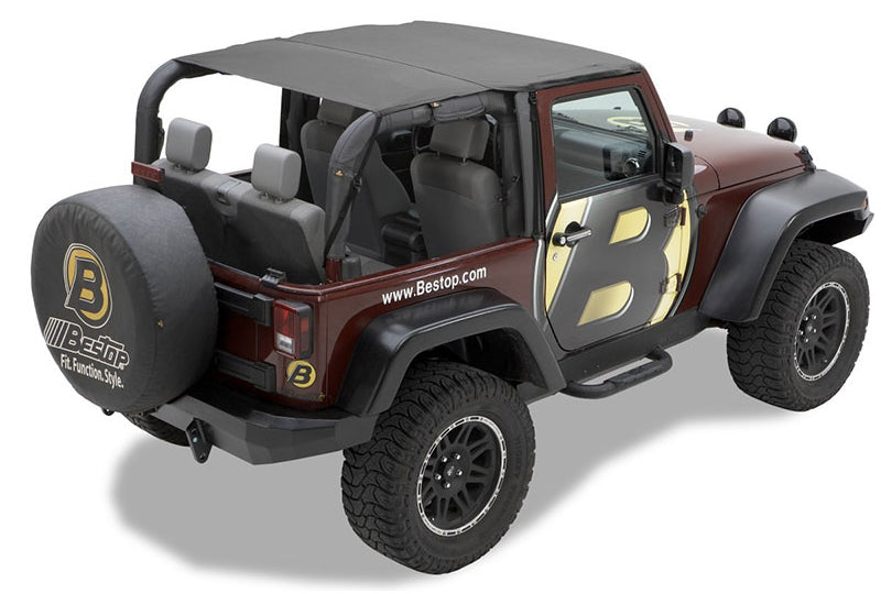 Bestop 52583-35 Wrangler JK  (2-Door) Bikini Top - Year: 10-13, Color: Black Diamond