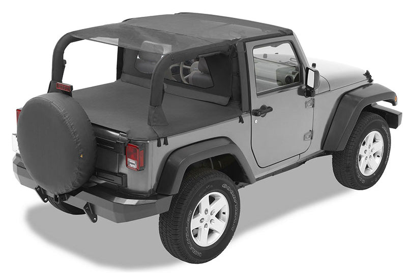 Bestop 52585-11 Wrangler JK (2-Door) Bikini Top - Year: 07-09, Color: Mesh