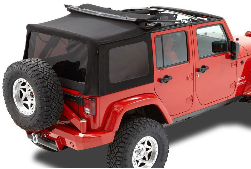 Bestop 54823-17 Supertop NX for Wrangler JK Unlimited; Black Twill w/ Tinted Windows