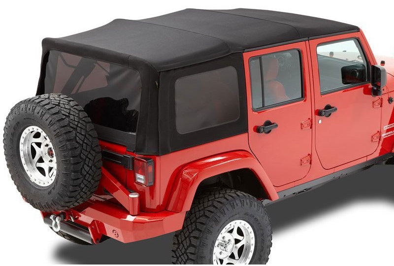 Bestop 54823-17 Supertop NX for Wrangler JK Unlimited; Black Twill w/ Tinted Windows