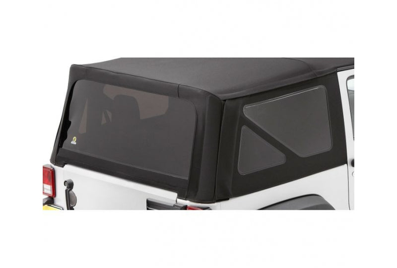 Bestop 58129-35 Jeep JK Tinted Window Kit For Sailcloth Replace-A-Top 07-10 Jeep Wrangler JK Black Diamond