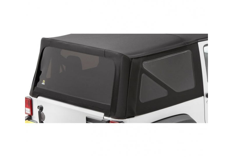 Bestop 58446-17 Jeep JK Tinted Window Kit For Replace-A-Top NX 07-09 Jeep Wrangler JK Black Twill