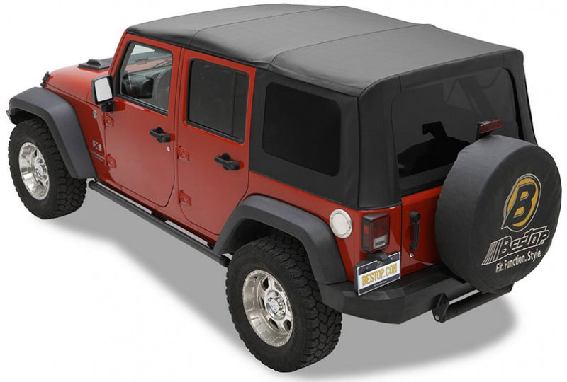 Bestop Sailcloth Replace-A-Top for 2011-2018 Jeep Wrangler JK Unlimited (4-Door) | Black Diamond | 79147-35
