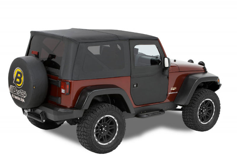 Bestop 2 Piece Black Diamond Doors for Wrangler JK - Rear