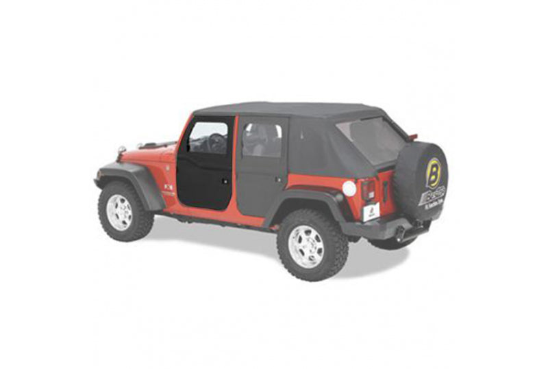 Bestop 2 Piece Black Diamond Doors for Wrangler JK - Rear