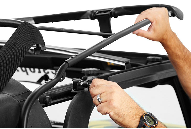 Bestop 54823-17 Supertop NX for Wrangler JK Unlimited; Black Twill w/ Tinted Windows