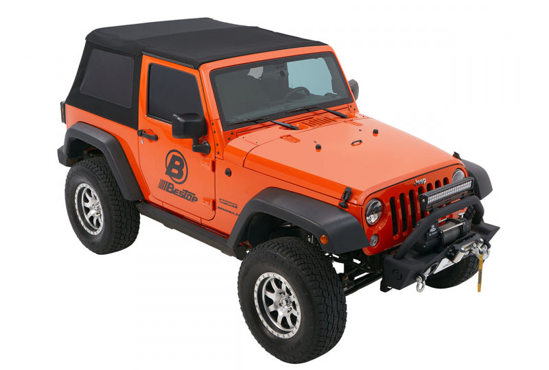 Bestop Trektop NX Glide Black Twill: Wrangler JK 2DR