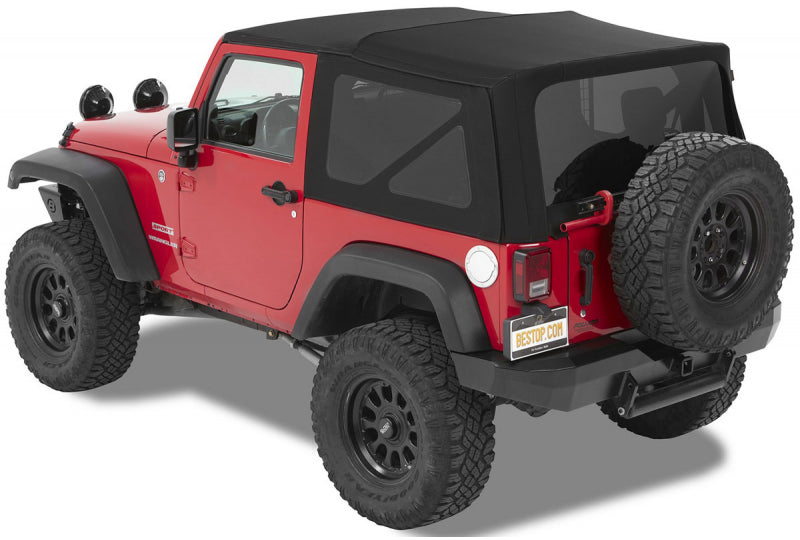 Bestop Replace-A-Top for Wrangler JK; Black Twill - 2 Door, 2010 - 2017