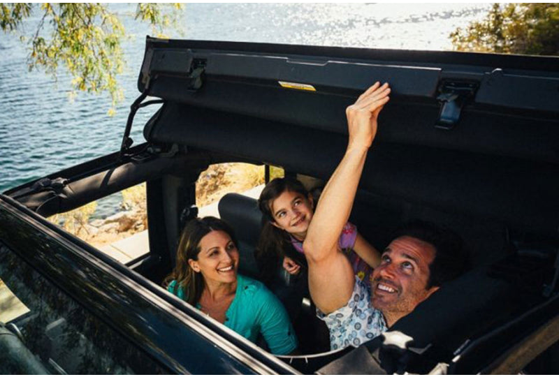 Bestop 52453-17 Sunrider for Hardtop; Black Twill; Wrangler JK