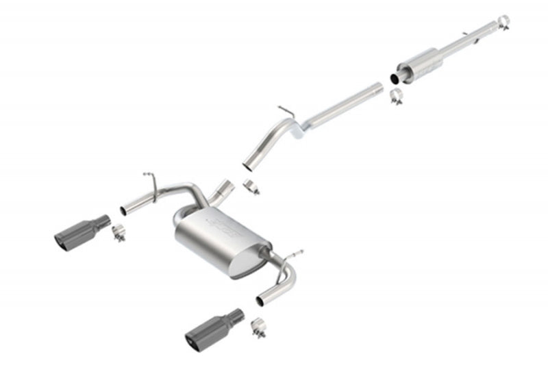 BORLA 140459BC T-304 Stainless Steel Cat-Back Split Rear System