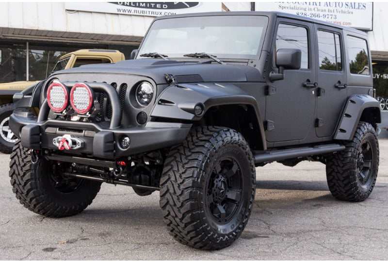 Bushwacker 10046-02 Extended Coverage Pocket Style Rear Fender Flares | 6.75" | Wrangler JK (2-Door)