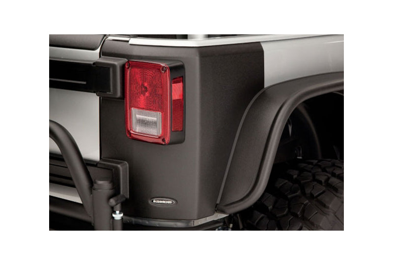 Bushwacker Trail Armor Rear Corner Guards; Wrangler JK