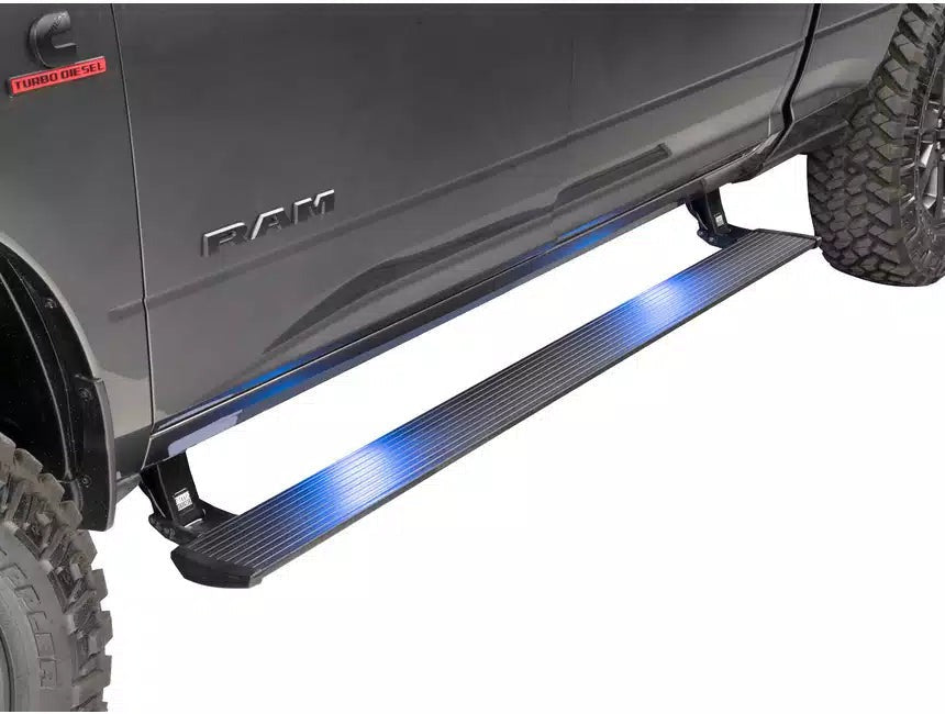 AMP 76243-01A Running Boards, PowerSteps, Aluminum, Black Anodized, Ram, Pair