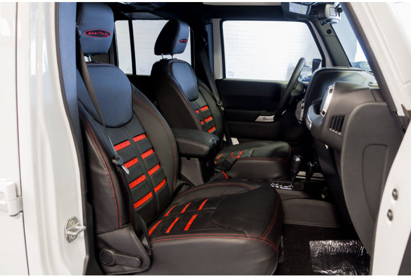 2015 HEMI Jeep Wrangler Rubicon Unlimited White - Alea F1 Leather Seats