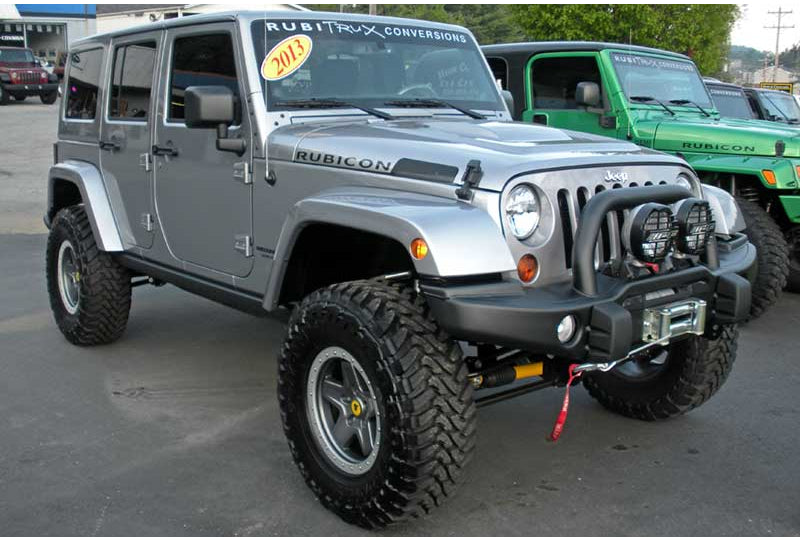 2013 Custom Jeep Wrangler Rubicon Billet Silver Metallic - SOLD