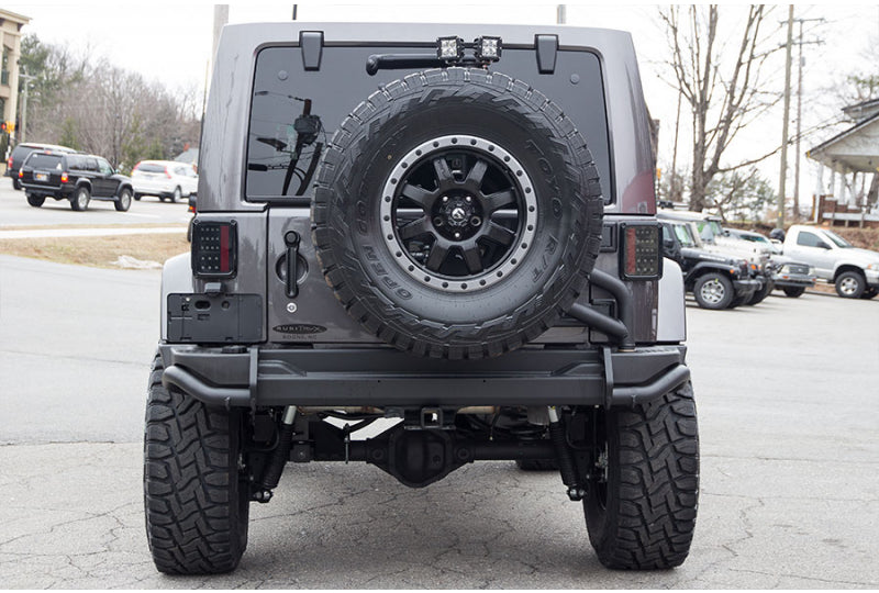 AEV Rear Bumper and Tire Carrier with Rigid Dually Backup Lights