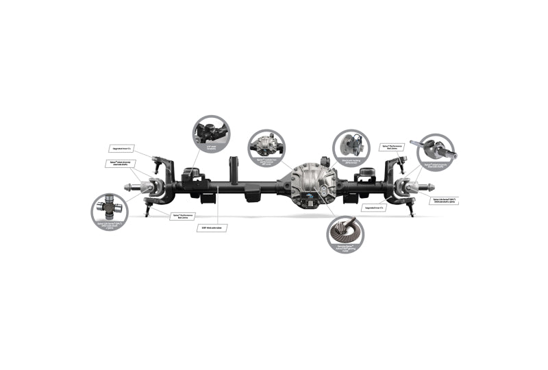 Dana Ultimate 44 Front Axle 5.38 Eaton E-Locker; Wrangler JL, Gladiator JT
