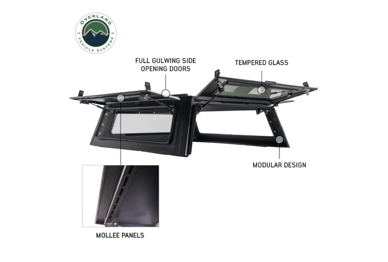 OVS Expedition Truck Cap - 15-22 GM Colorado 5 ft. Bed