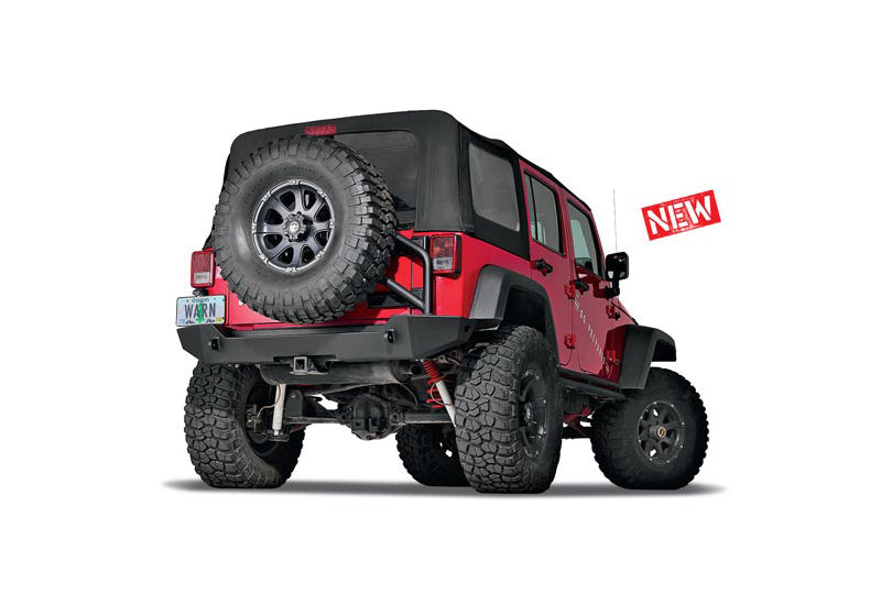 Warn 89525 Elite Series Rear Bumper; Wrangler JK