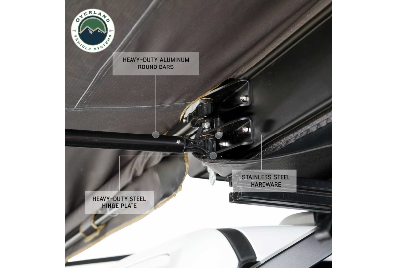 OVS Nomadic 180 LTE Awning - Grey/Green, Black Cover