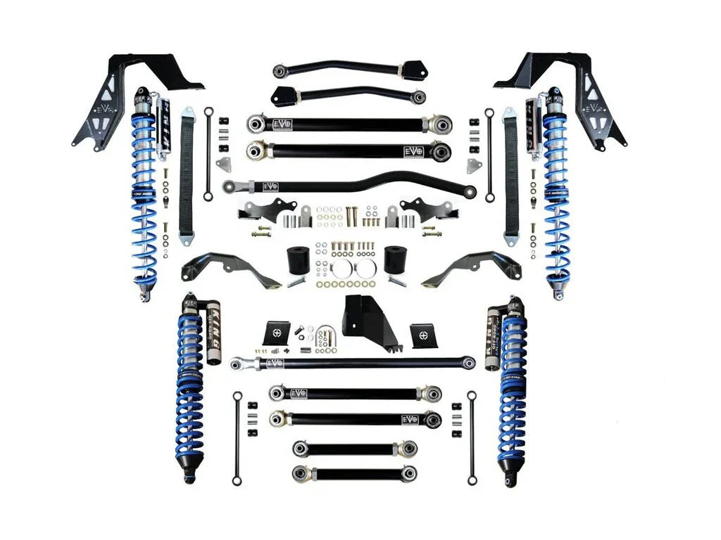 JT (GAS) 3"-5" LIFT KING 2.5" COILOVER Enforcer PRO Stage 4 PLUS JEEP GLADIATOR w/ HD Front Springs