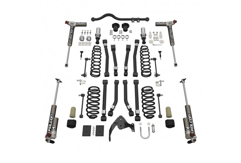 TeraFlex 1323033 3 Alpine CT3 Suspension Lift Kit w/ Falcon 3.3 Fast Adjust Piggyback Shocks; 07-18 Wrangler JK Unlimited