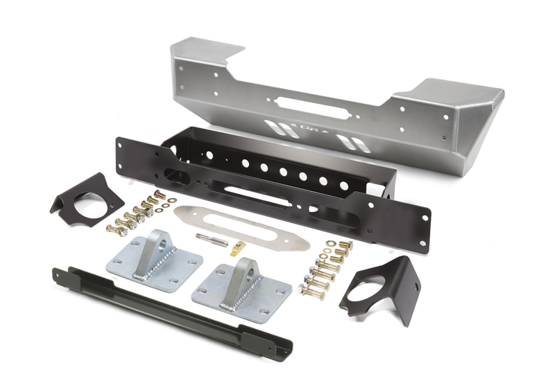 GenRight Lo-Pro Winch Guard/Grill Guard Front Bumper; Wrangler JL & Gladiator JT