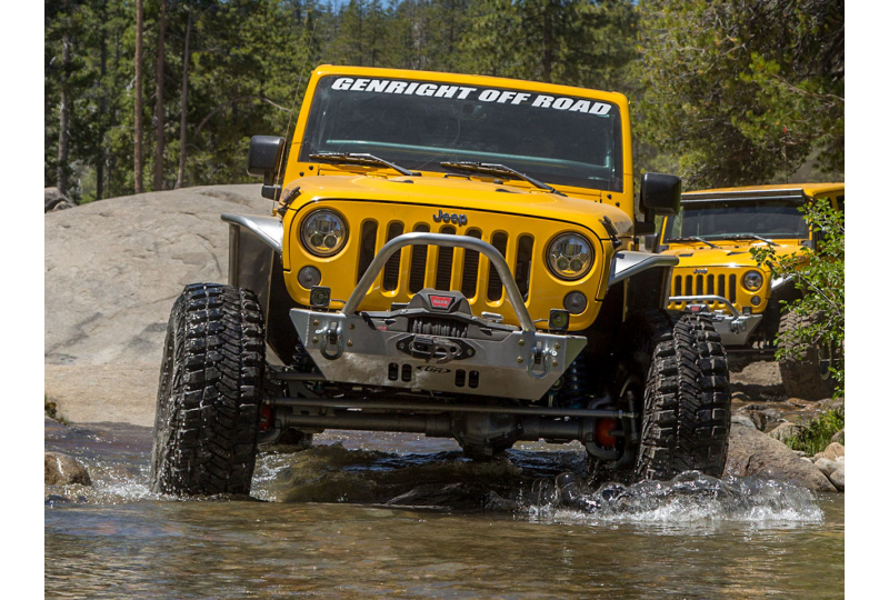 GenRight Winch Front Bumper w/ Trail Stinger; Wrangler JK/JKU