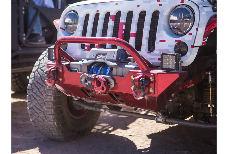 GenRight Lo-Pro Winch Guard Front Bumper; Wrangler JK/JKU