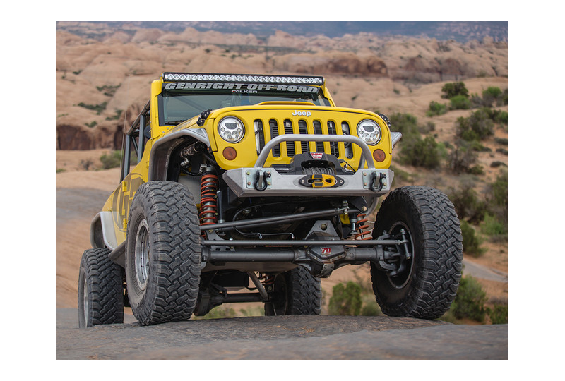 GenRight Ultra Clearance Lo-Pro Winch Guard Front Bumper; Wrangler JK/JKU