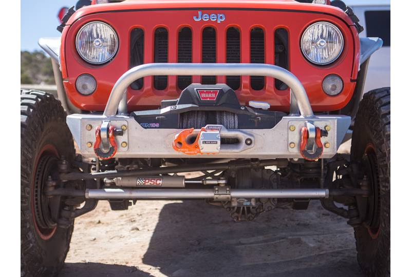 GenRight Ultra Clearance Lo-Pro Winch Guard Front Bumper; Wrangler JK/JKU