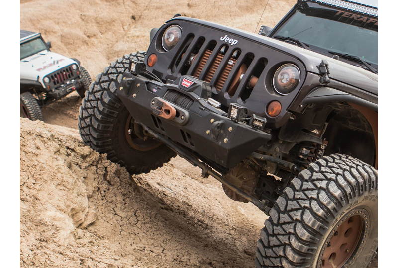 GenRight Stubby Style Front Bumper; Wrangler JK/JKU