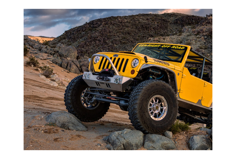 GenRight Winch Front Bumper w/ Trail Stinger; Wrangler JK/JKU