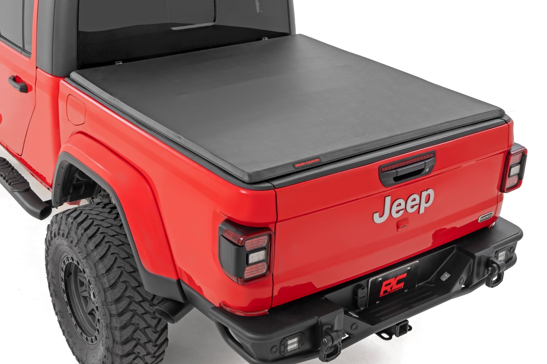 Rough Country Soft Tri-Fold Bed Cover; Gladiator JT