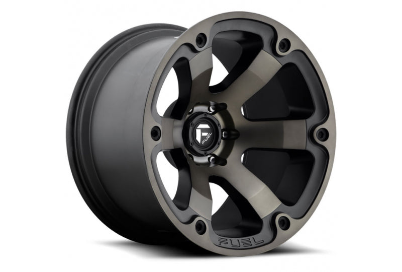 17x9 Fuel Off-Road D564 Beast Matte Blk Mach - D56417907350