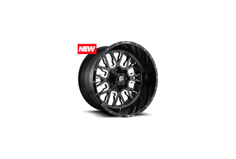 17x9 Fuel Off-Road D611 Stroke Gloss Blk Mil - D61117902645