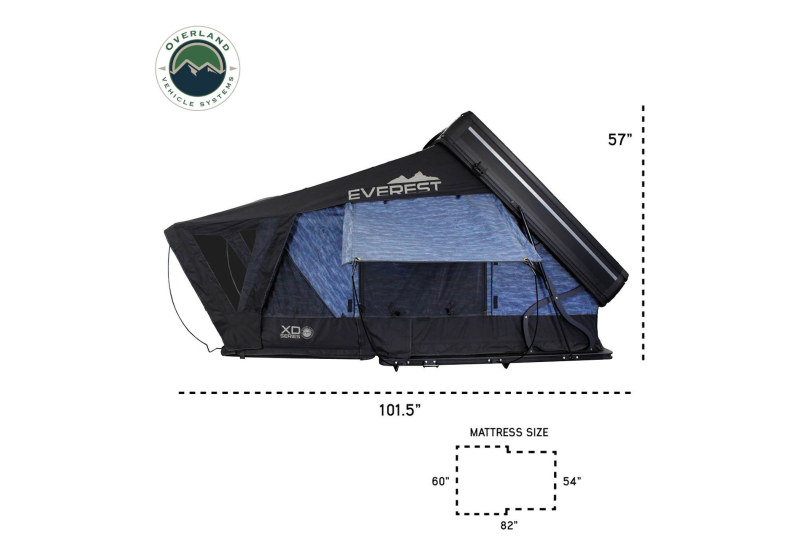 OVS XD Everest 4 Tent: 4-Person Cantilever, Grey & Black