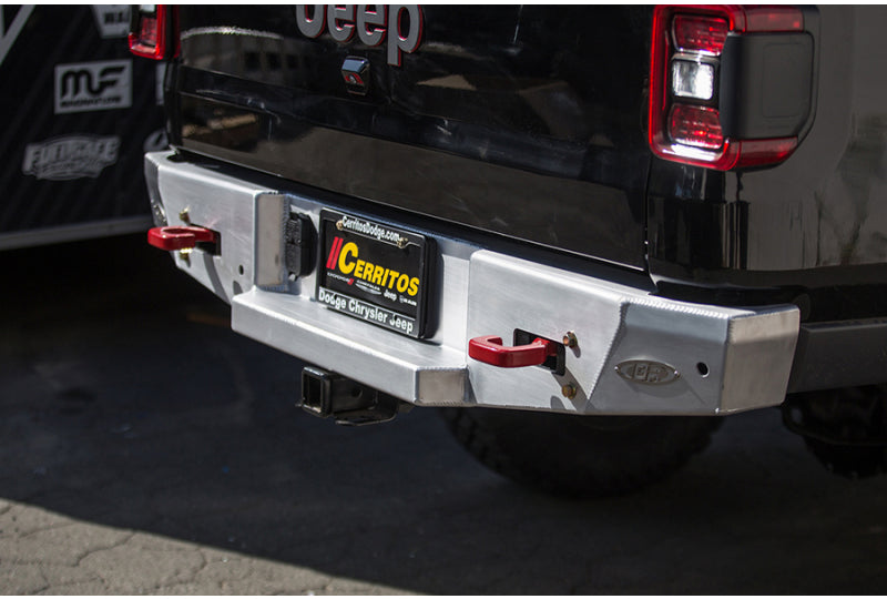 GenRight Aluminum Rear Bumper; Gladiator JT